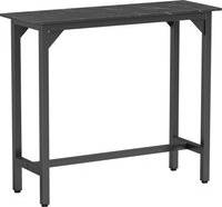 Homcom Rectangular Marble Effect Bar Table
