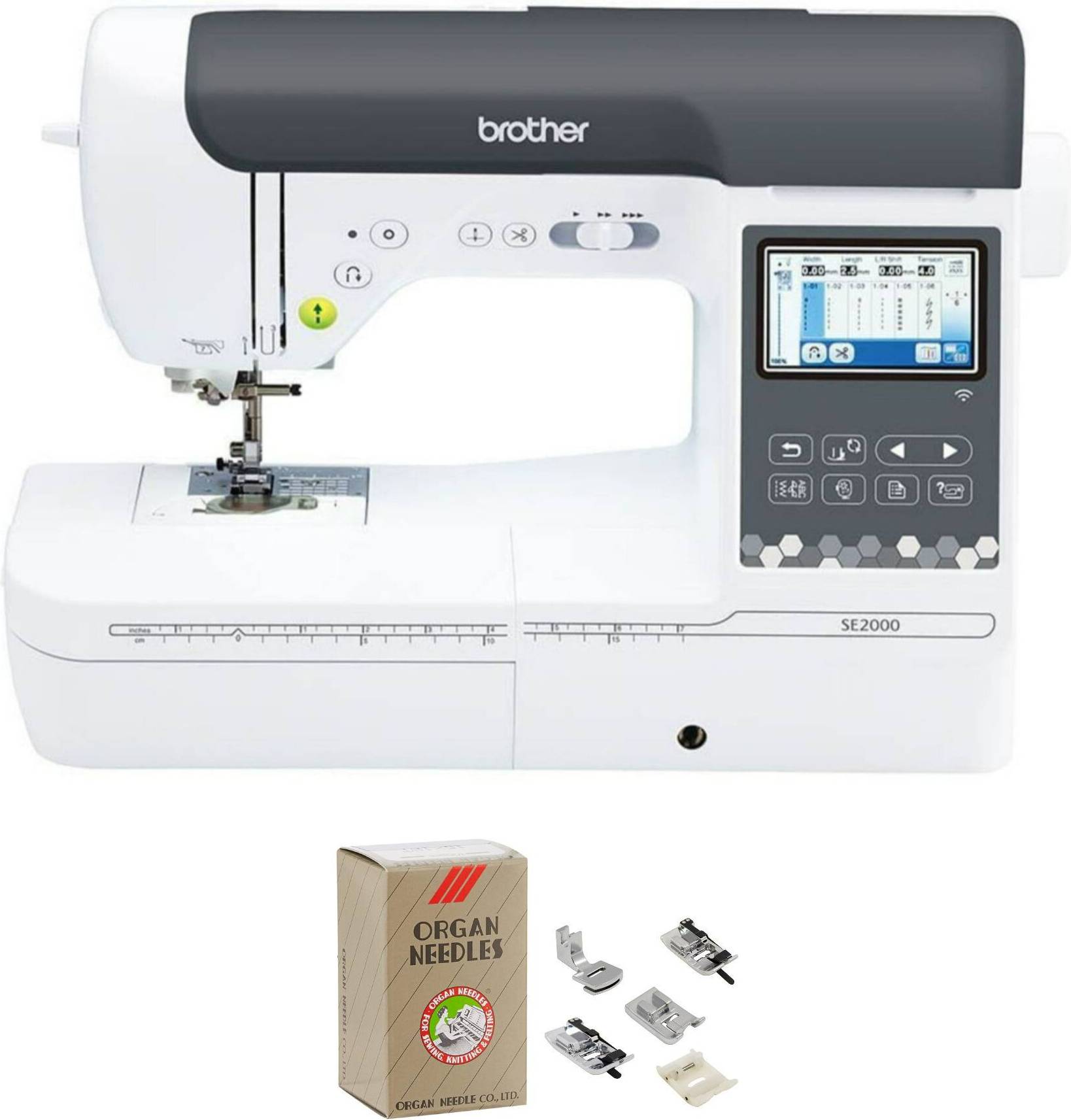 Computerized embroidery machine Brother SE2000 Computerized Sewing Embroidery Machine Bundle