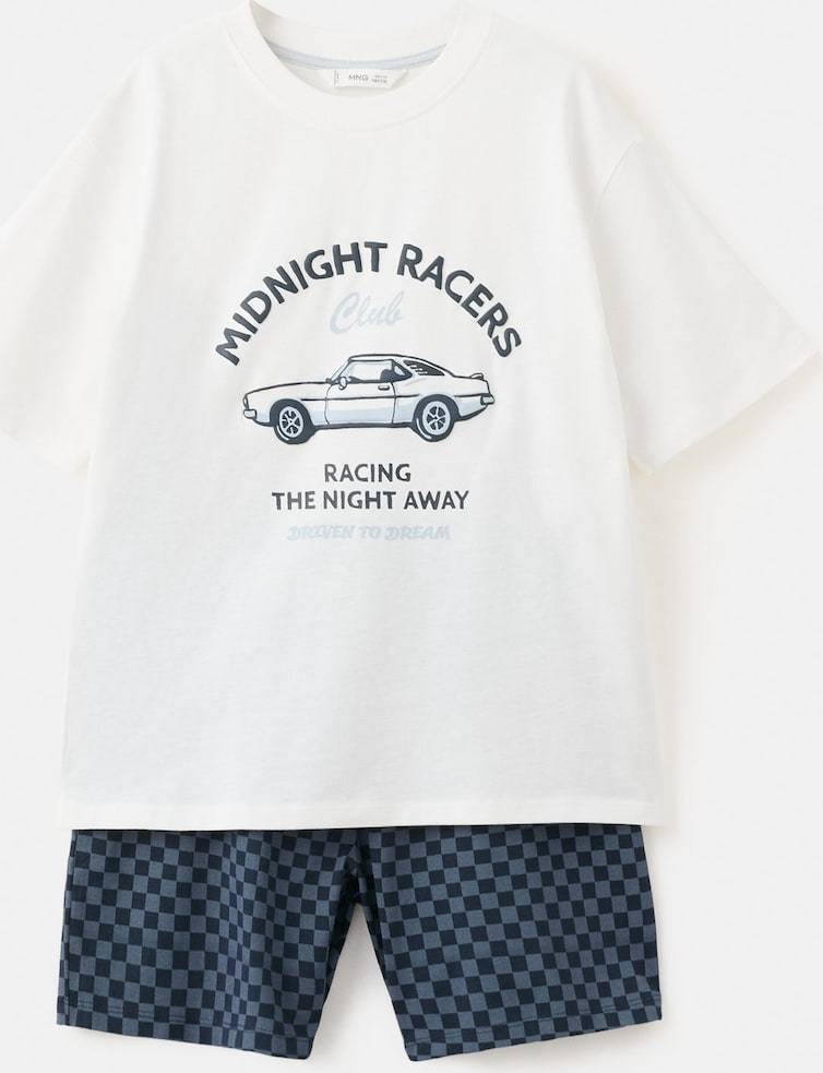 Mango Short Pyjama Set - Cream