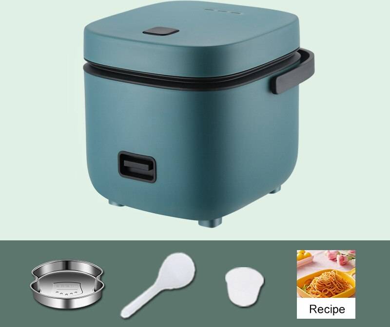 Mini Elektrisk Riskoker 1.2 L - Grønn