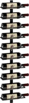 Homcom Wall Mount Black Wine Rack