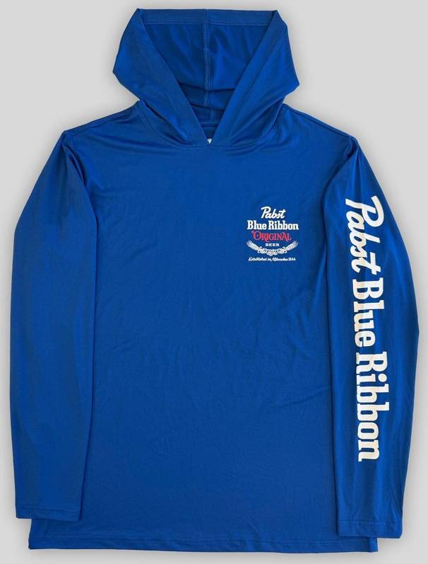Rash guard men Pabst Blue Ribbon Long Sleeve Rash Guard Top - Blue