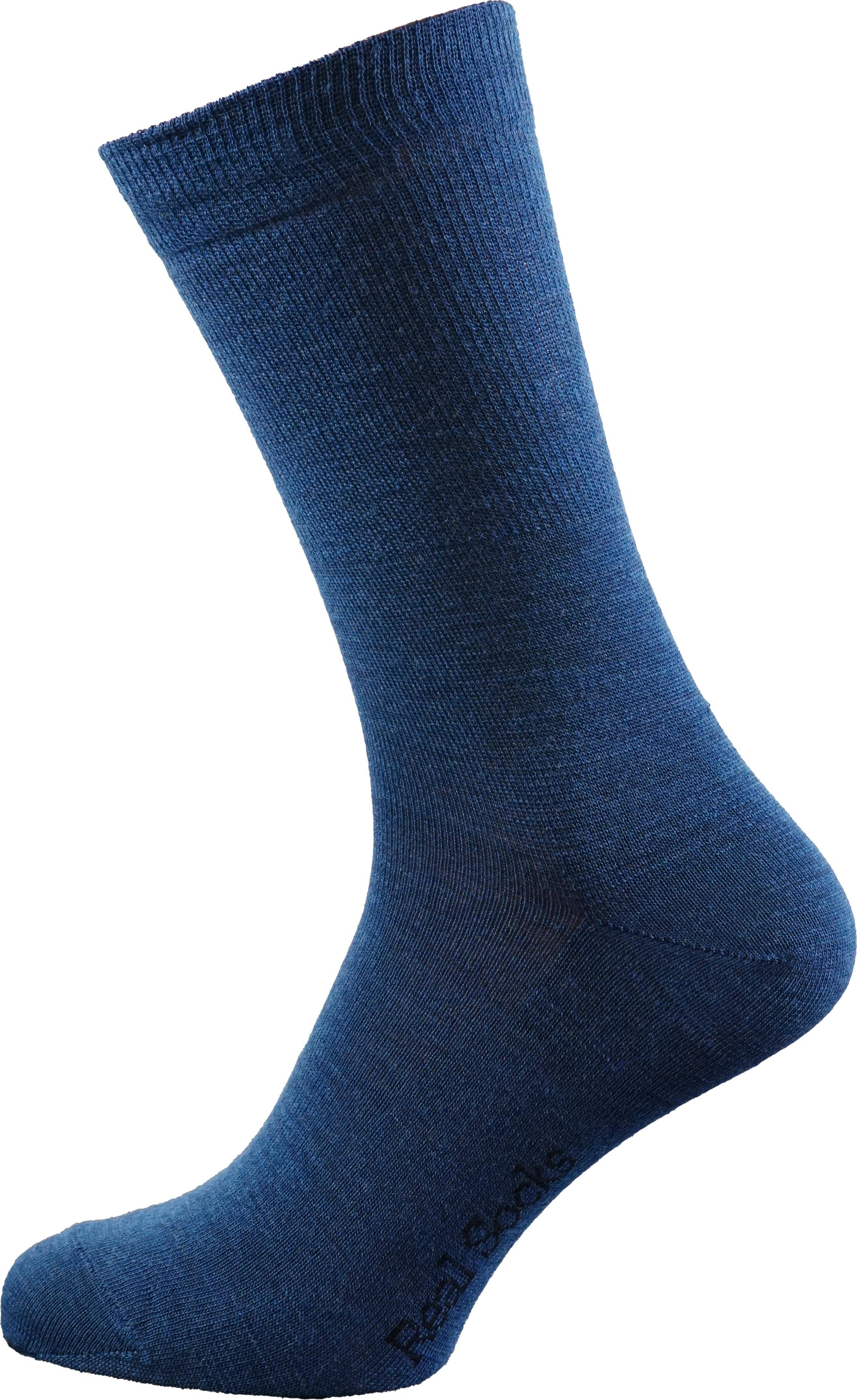 Real Socks Basic Blue