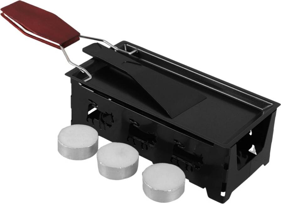 Mini Raclette Grill Set with Nonstick Pan