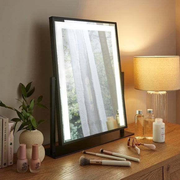 Dunelm Rectangle Light Up Dressing Table Mirror