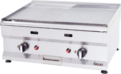 Contender Premium Griddle 700mm Gas Half Ribbed