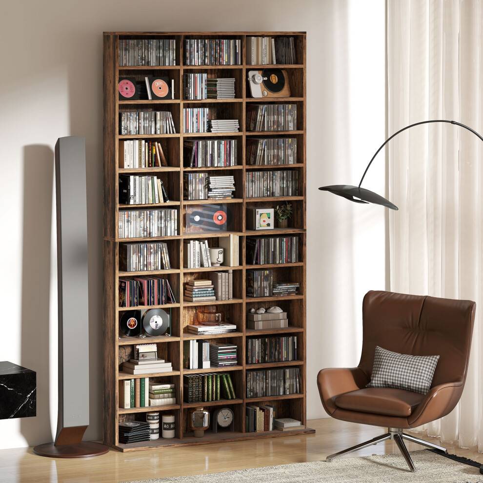Homcom DVD CD Media Storage Rack