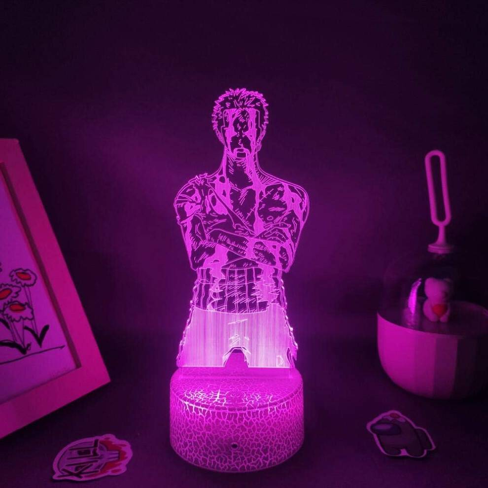 Veeki 3D LED Lamp Roronoa Zoro Figure
