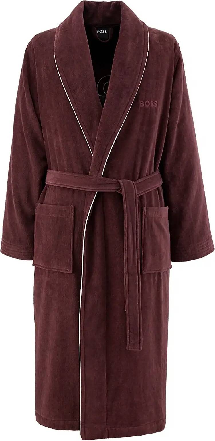 BOSS Tiago Bath Robe - Burgundy