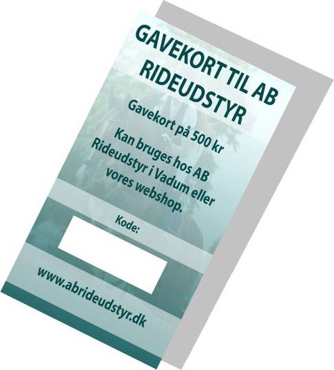 Gavekort Til AB Rideudstyr