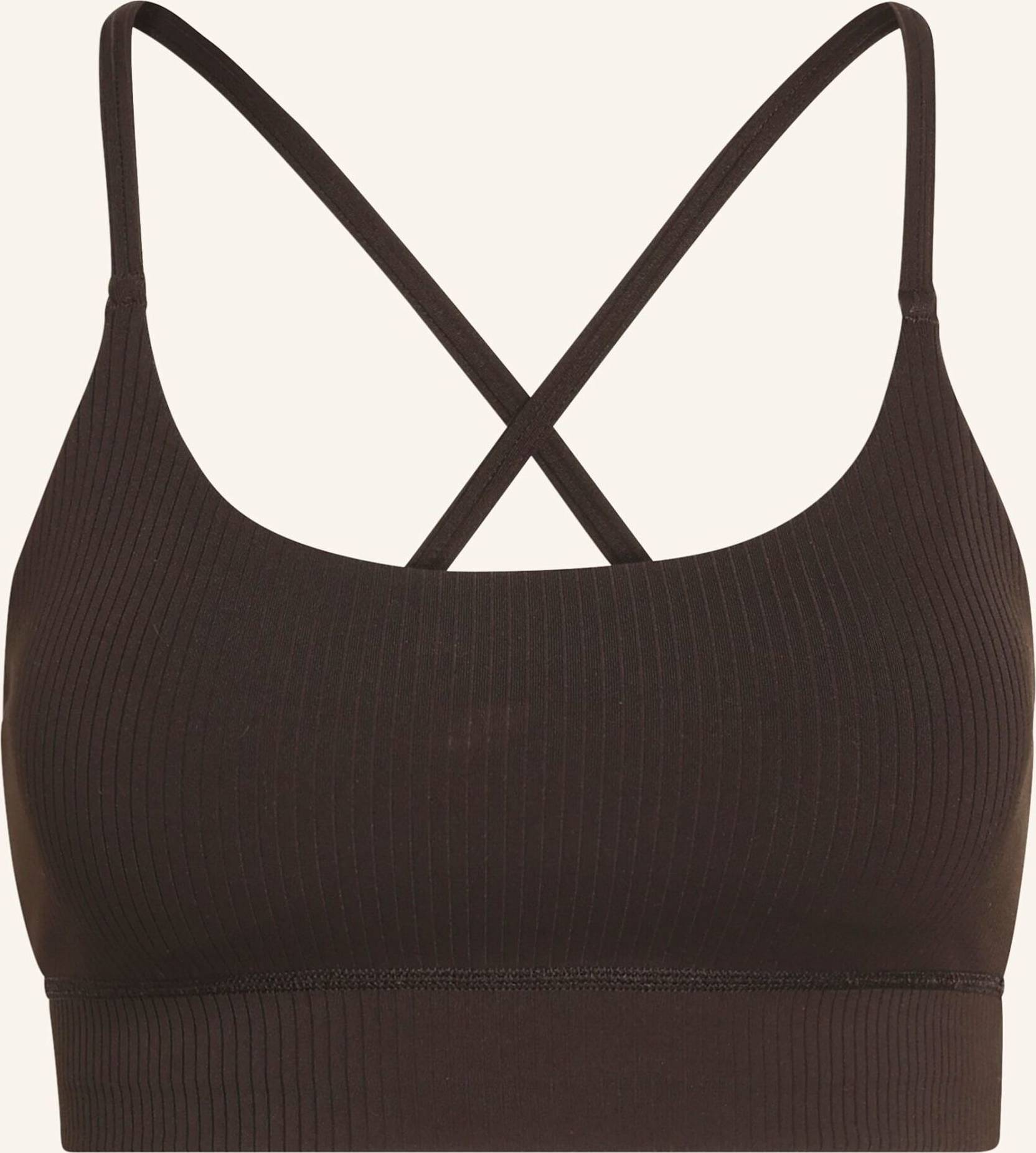 adidas All Me Light Support Ribbstickad Longline BH - Brun