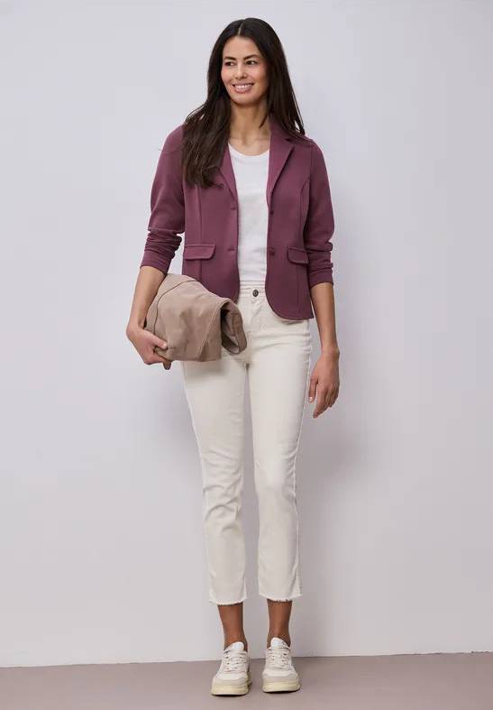 Street One Basic Blazer Mit Reverskragen - Rosa