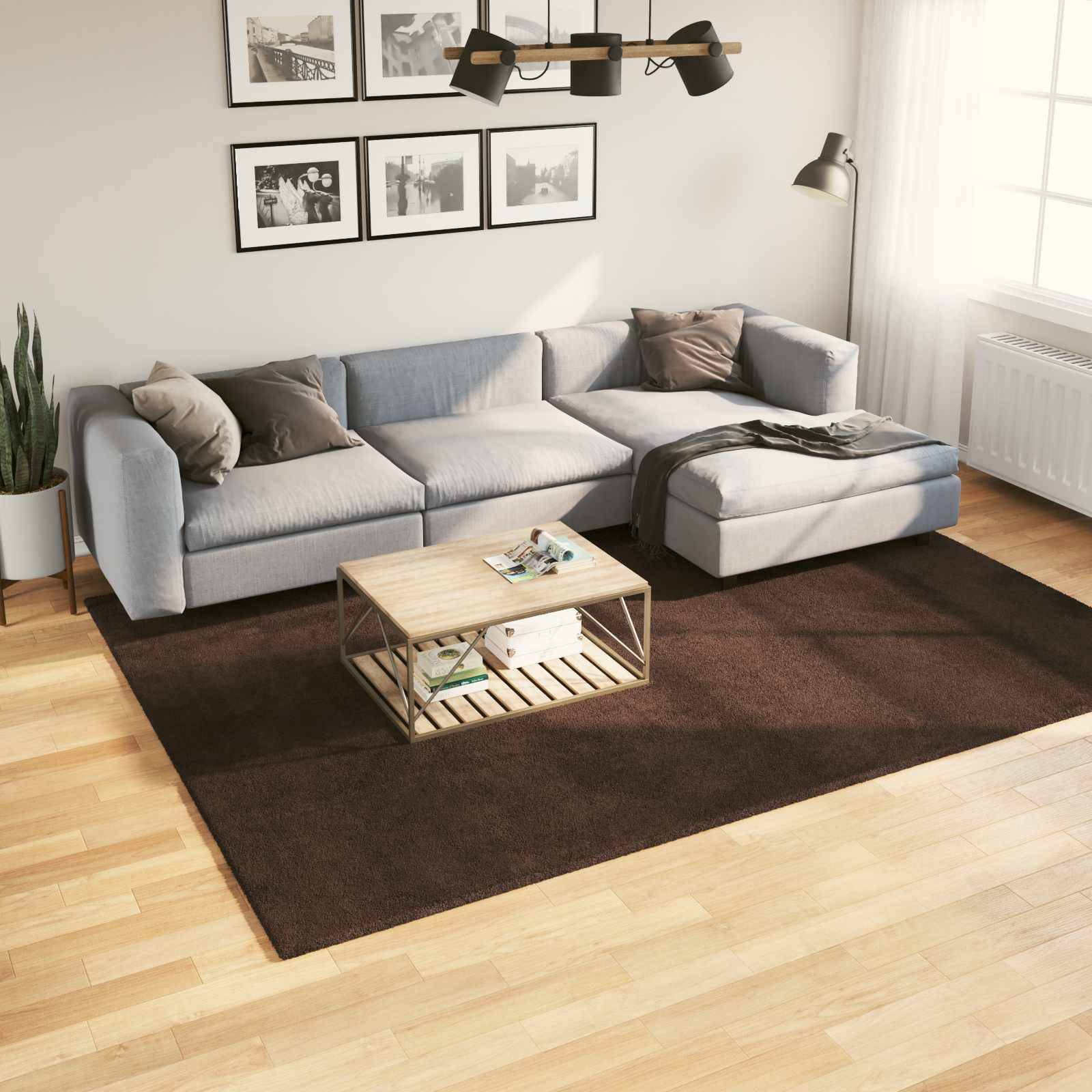 vidaXL Area Rugs Rectangular Huarte 280 x 200 cm Brown