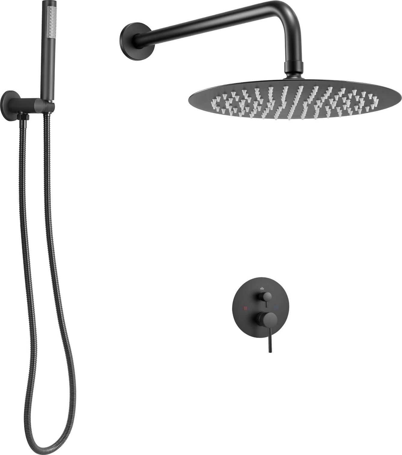 Shower faucet set VEVOR Shower Faucet Set Rainfall Bathroom System