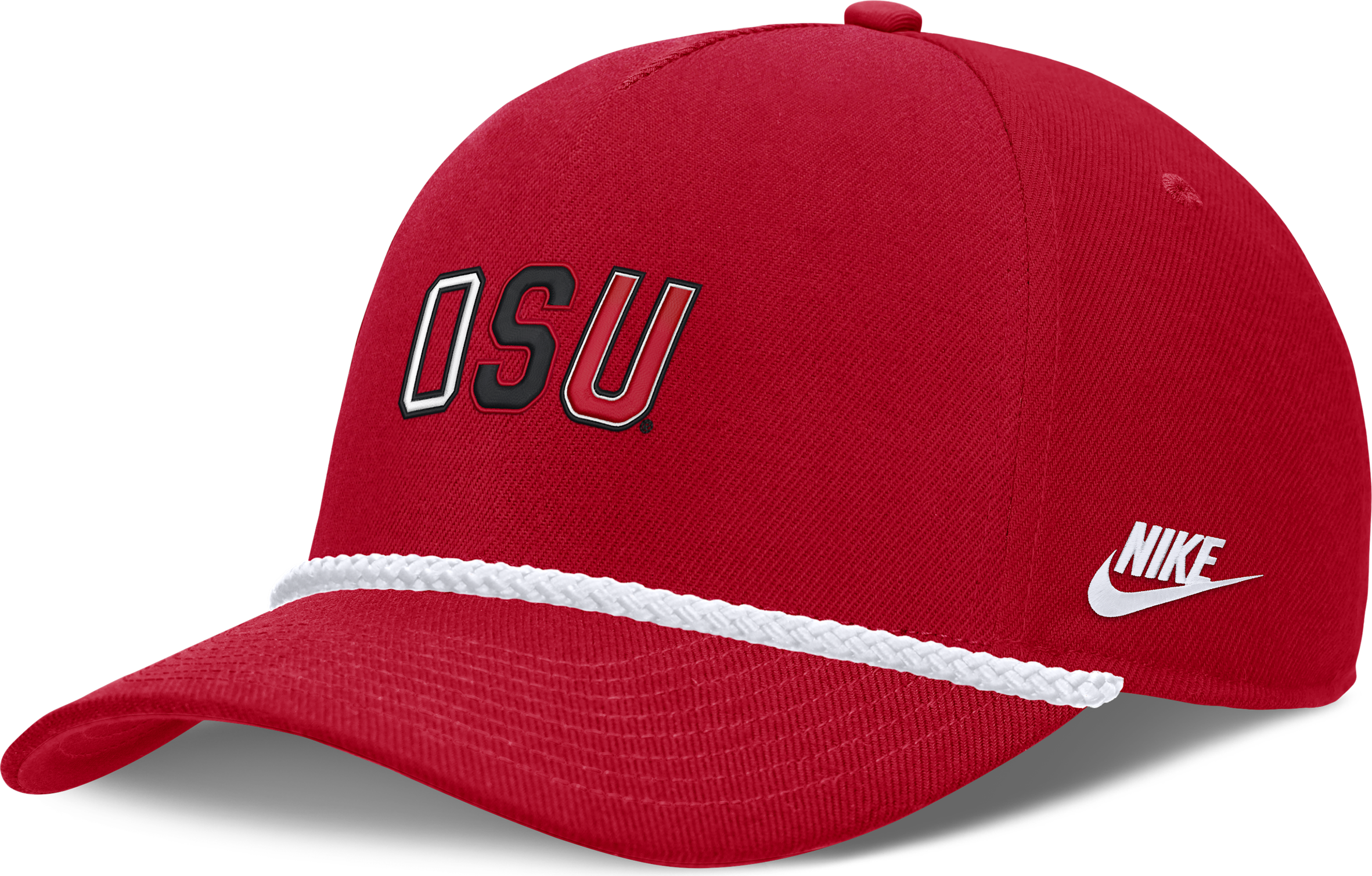 Nike Scarlet Ohio State Buckeyes Basketball Refresh 5-Panel Rope Rise - Red