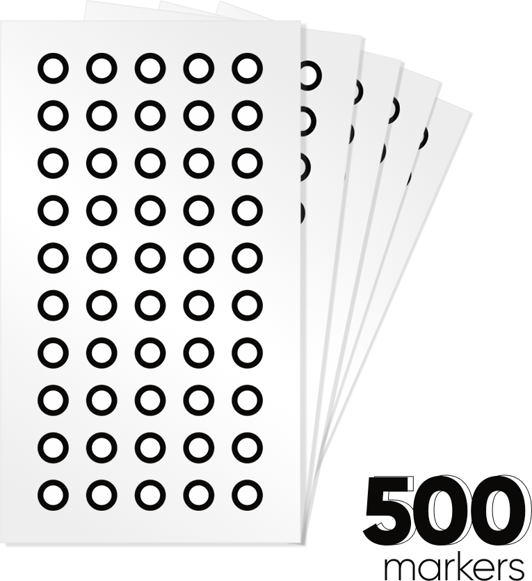 Reflective Scanner Markers Silver