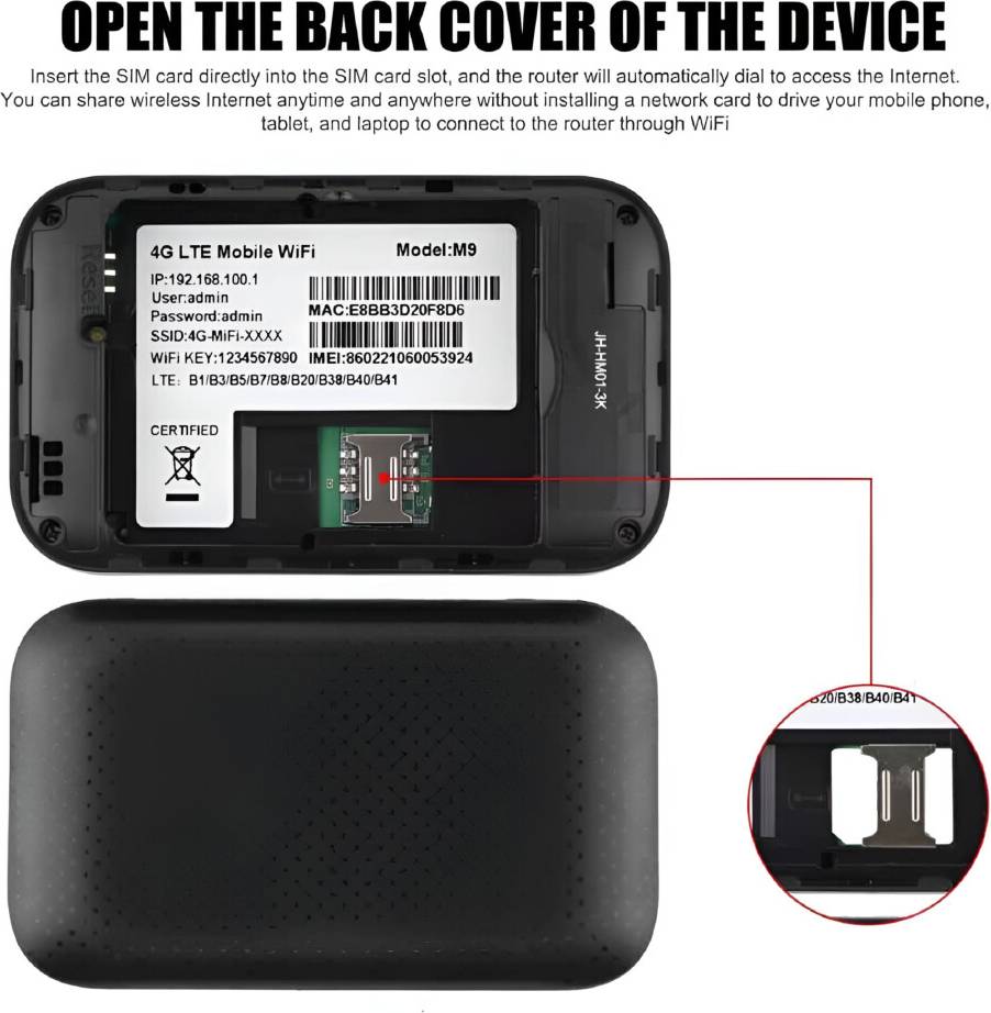 Router 5g lte Portable 5G LTE Wireless WiFi Router