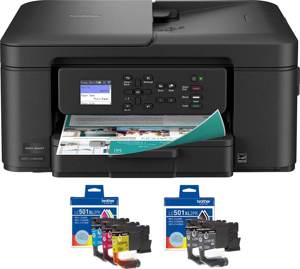 Brother inkjet printer Brother Work Smart 1360 Wireless Color Inkjet Printer