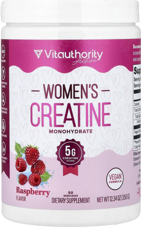 Vitauthority Creatine Monohydrate Raspberry 12.34 oz