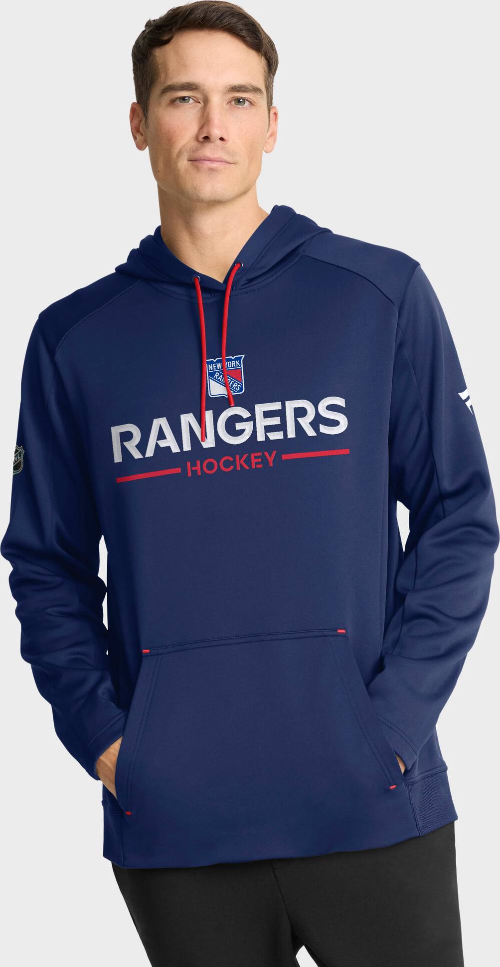 Rink Fanatics Sudadera Con Capucha Rangers Authentic Pro Rink - Hombre