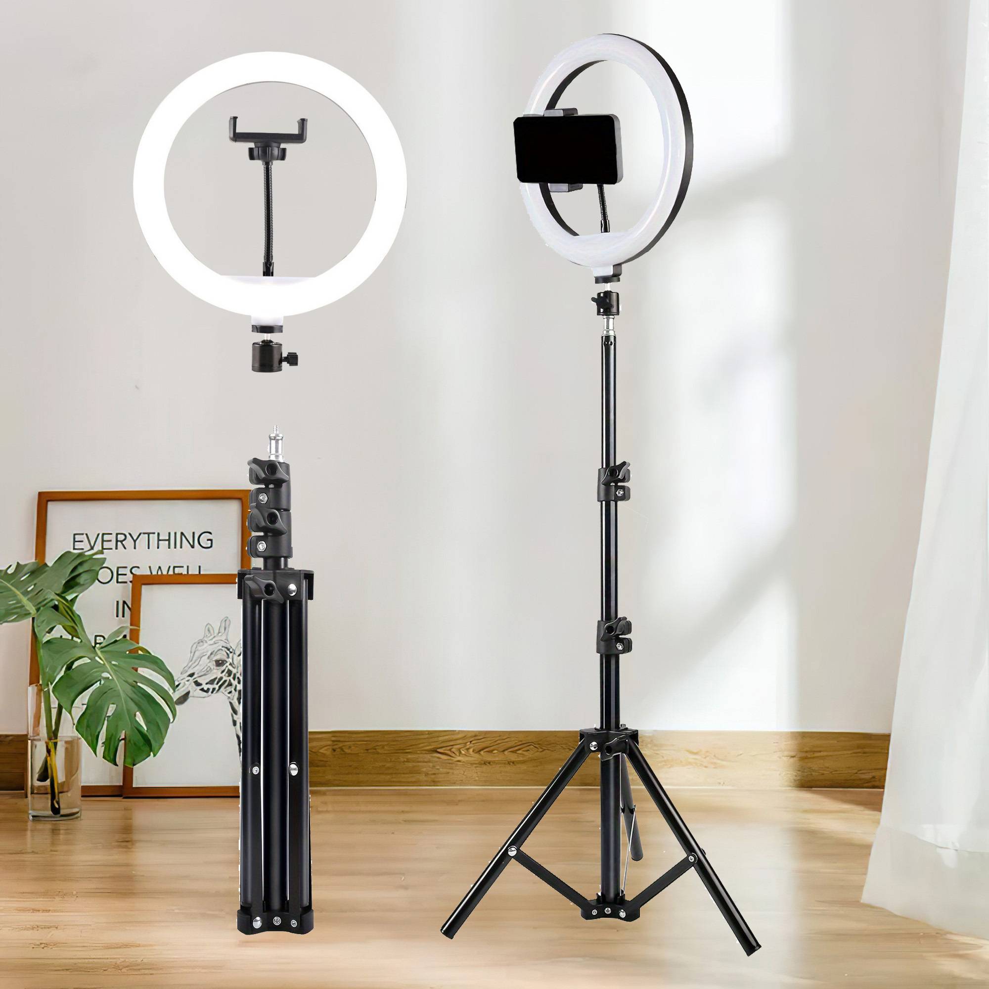 Temu 10-Inch Ring Light With 43.3-Inch Metal Stand Kit