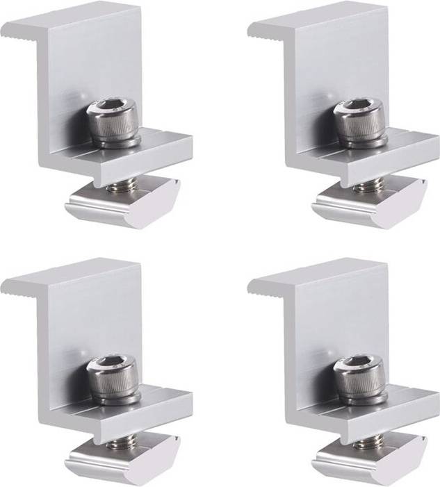 4 Pieces Solar Module Holder End Clamp Kit