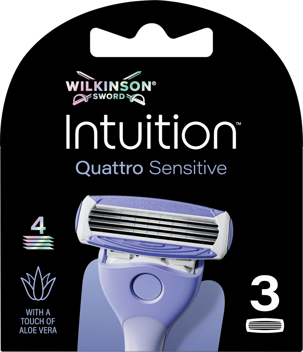 Intuition Quattro Sensitive Rasierklingen 3 St