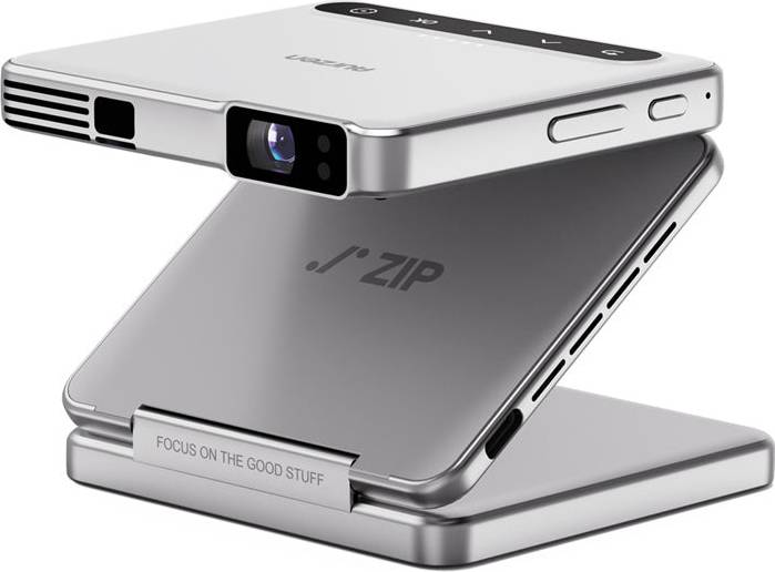 ZIP Tri-Fold Portable DLP Mini Projector Silver