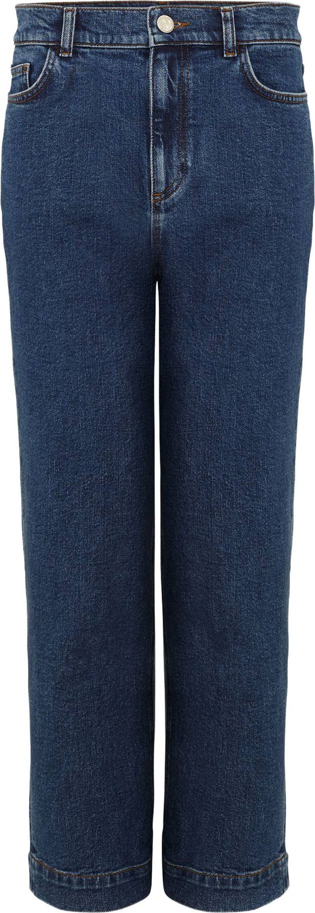 Phase Eight Lexi Mid-Rise Straight Leg Cropped Jeans - Blue