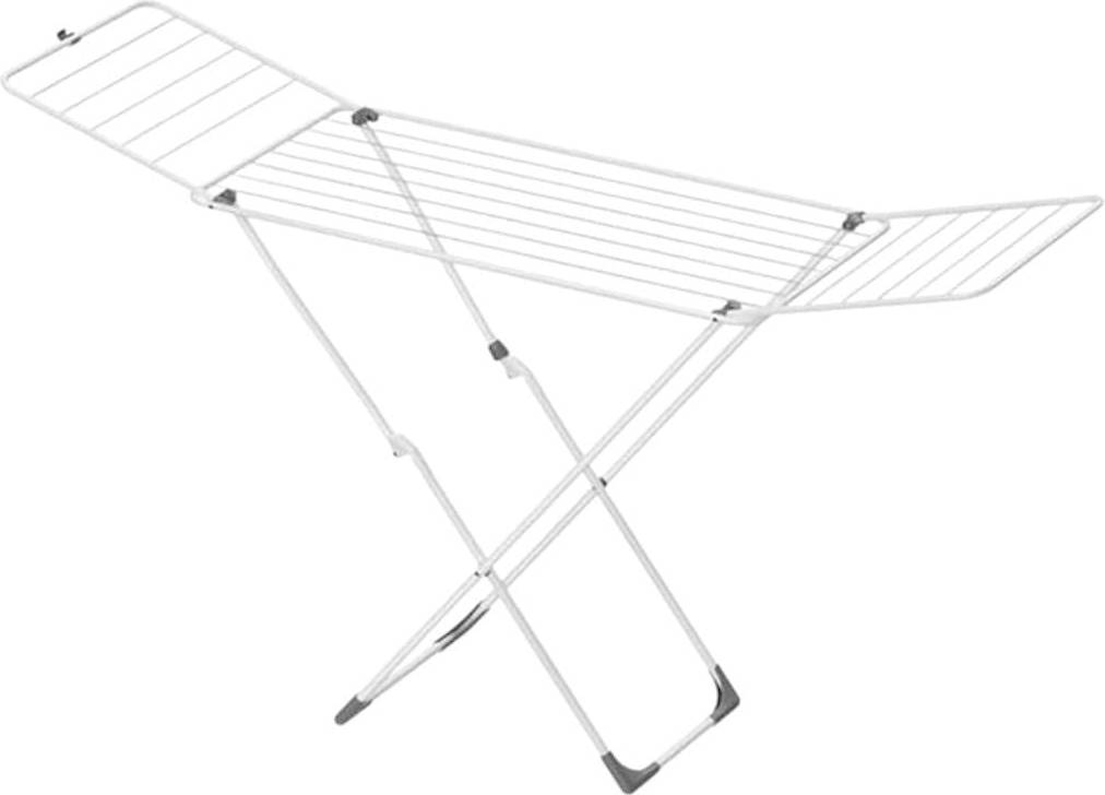 Laundry drying rack foldable SlickBlue Foldable Laundry Drying Rack 71.7 Inch W Steel Indoor Outdoor Clothes Rack -