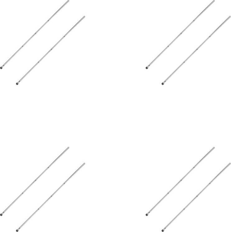 Happyyami 8Pcs Silver Iron Foosball Table Rods