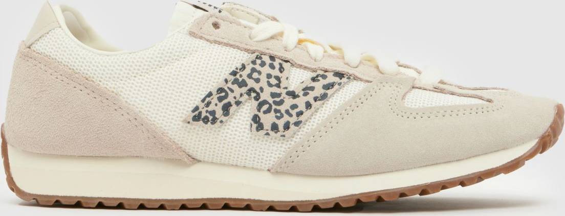 New Balance 471 Runners Off Wht Leopard - Cream