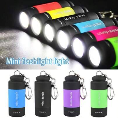 Shein Mini Flashlight Keychain Rechargeable Battery