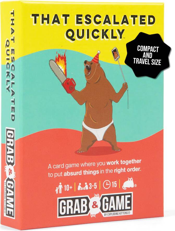 Exploding kittens Exploding Kittens That Escalated Quickly Grab Game