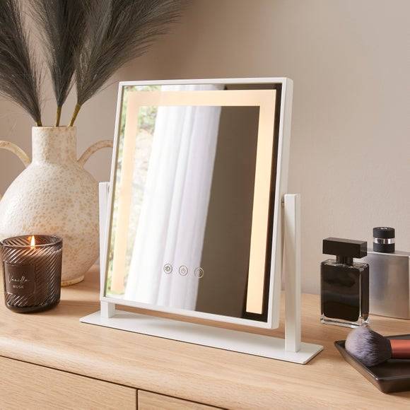 Dunelm Rectangle Light Up Dressing Table Mirror