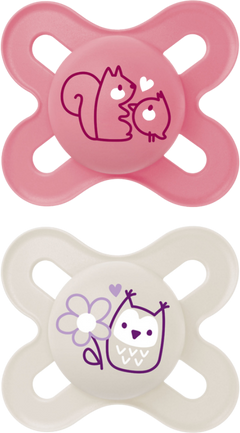 Start Pink Design Pacifier 2 Pcs