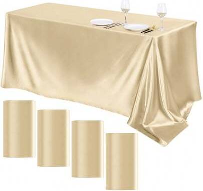Shein Rectangular Non Fading Satin Tablecloth