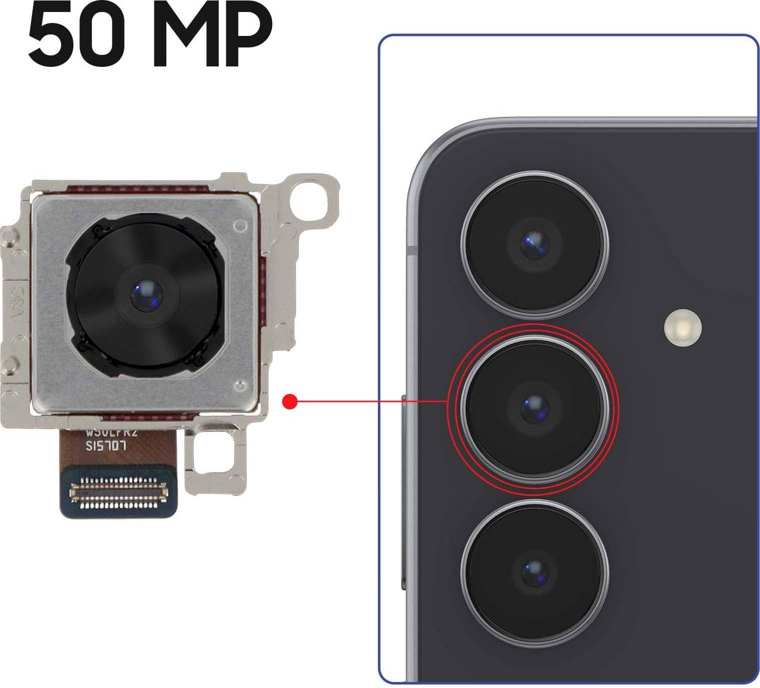 Samsung 50MP Main Rear Camera Galaxy S25 FE
