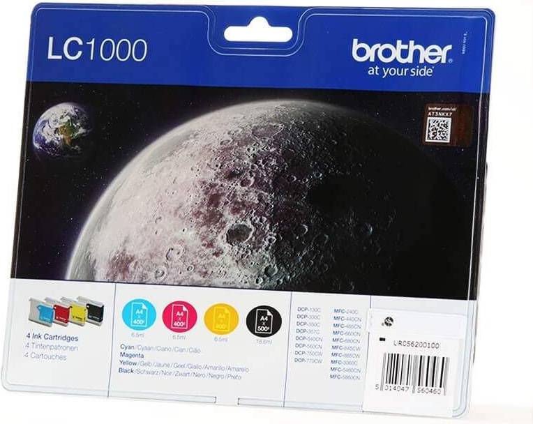 Brother Ink LC1000VALBPDR Multipack