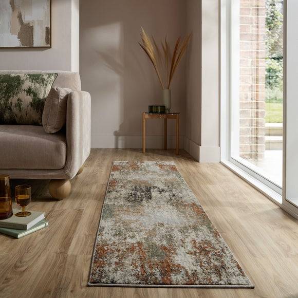 Dunelm Zane Abstract Runner Multicolour