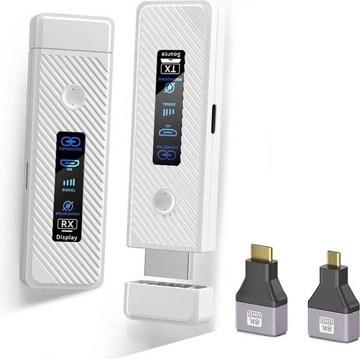 White pc monitor Saudism Wireless Compatible Transmitter Receiver LED Display