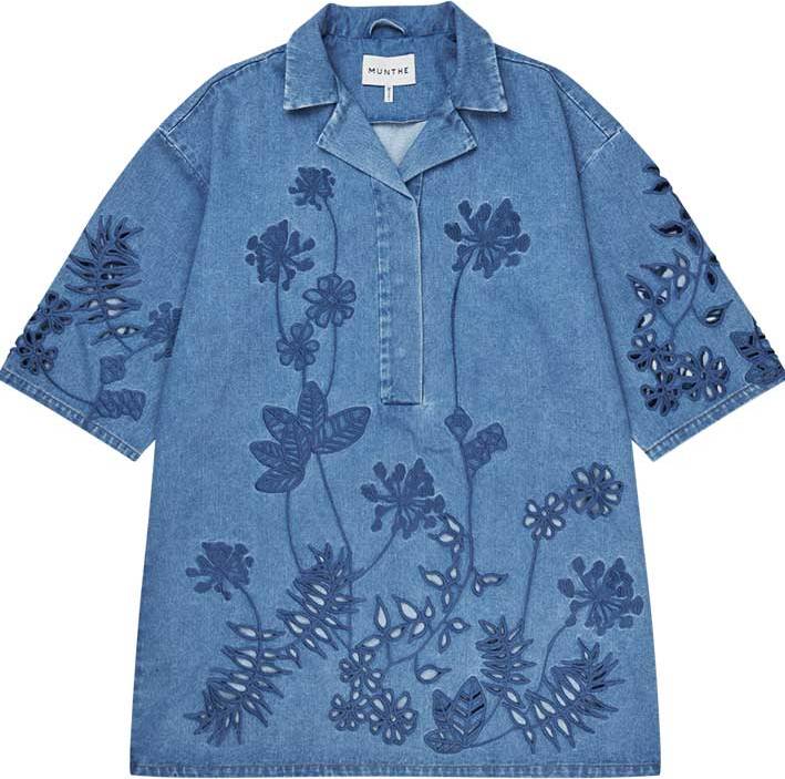 Bellar Robe - Bleu Denim