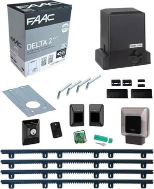 Kit Automation Sliding Gate Delta 2 740 500 KG 4m Rack