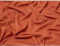 Textured Stretch Knit Fabric Rust