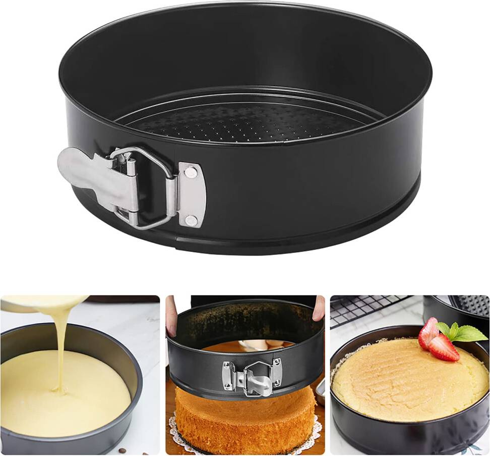 10 inch cake tin 10 Inch Nonstick Springform Cake Pan Bread Tin