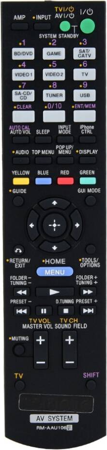 Sony av receiver Sony AV Receiver Replacement Remote