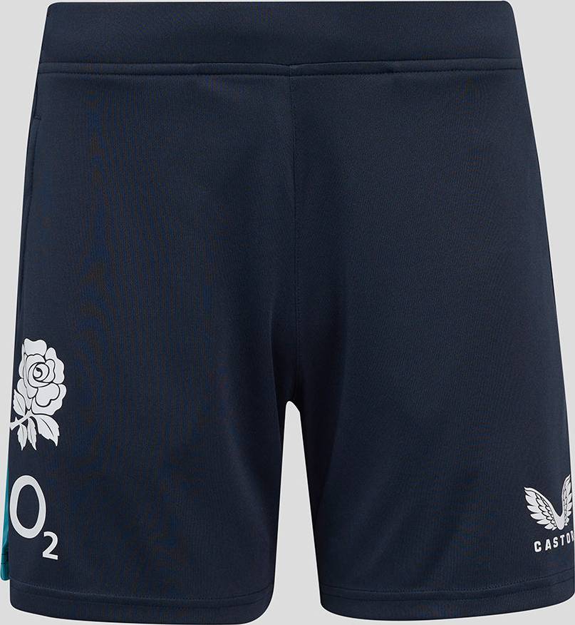 England Rugby Performance Knit Shorts With Pockets - Inkwell/Storm Blue