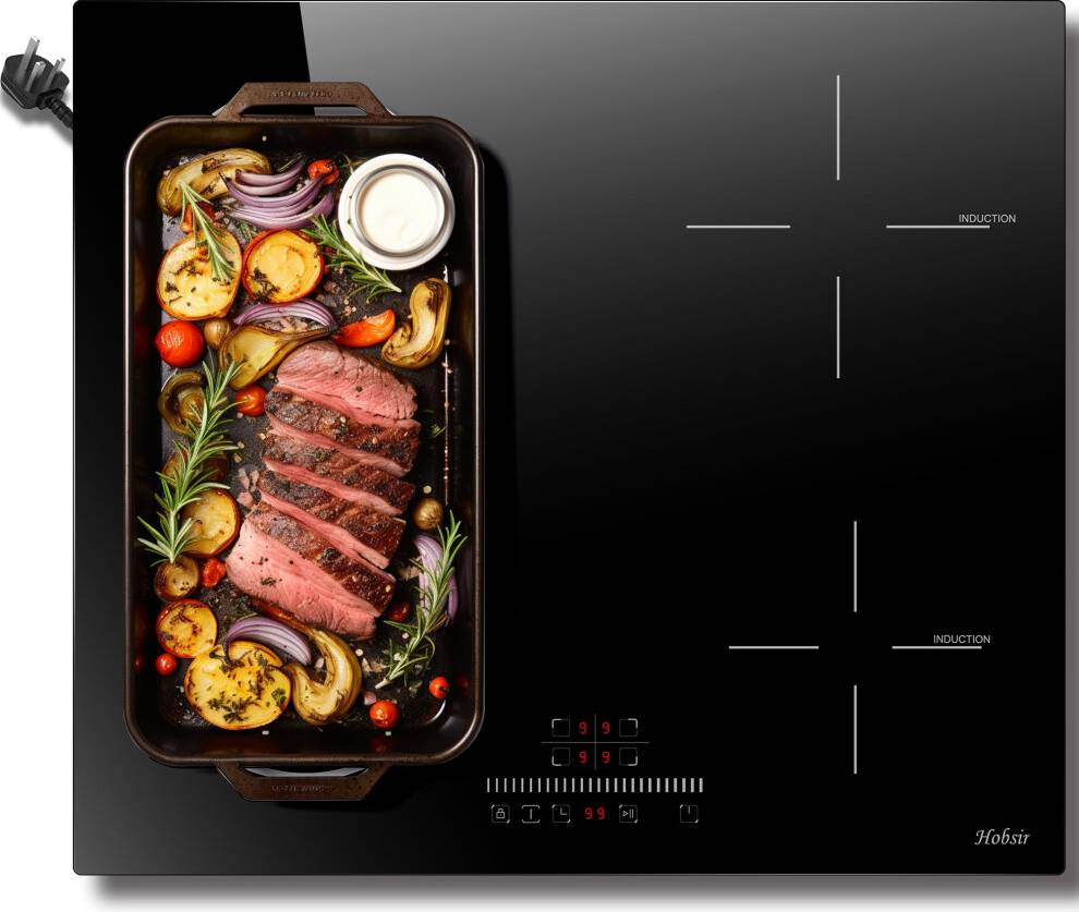 Electric griddle plate Induction Electric Hob Plug 4 Zones