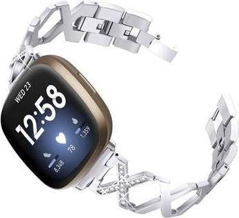 Fitbit Sense Versa 3 Rhinestone X-Style Watch Strap