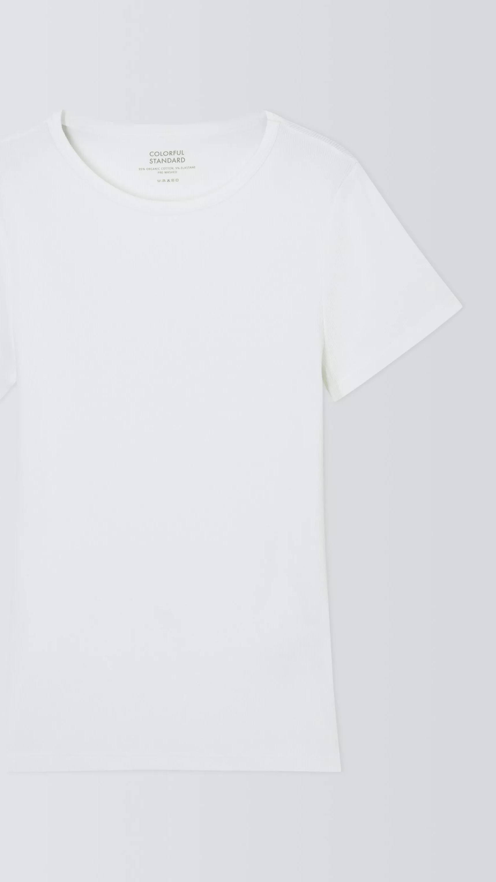 Organic Rib SS T-Shirt - Optical White